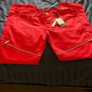 BRAND NEW Red Maxi Milan jeans